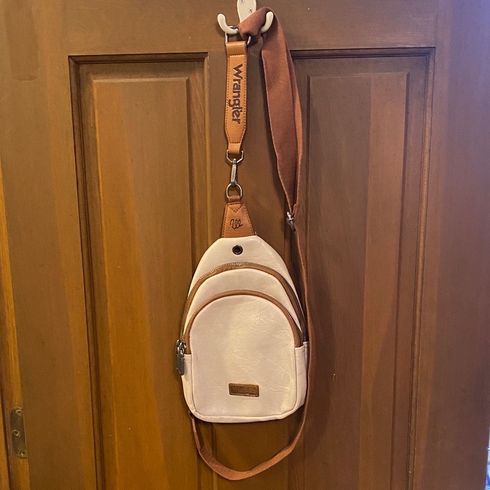 Wrangler Tan and Brown Crossbody Bag